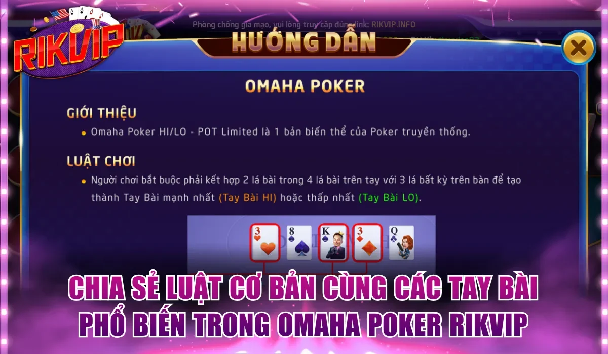Luật chơi cùng thứ tự các tay bài thường xuất hiện trong game