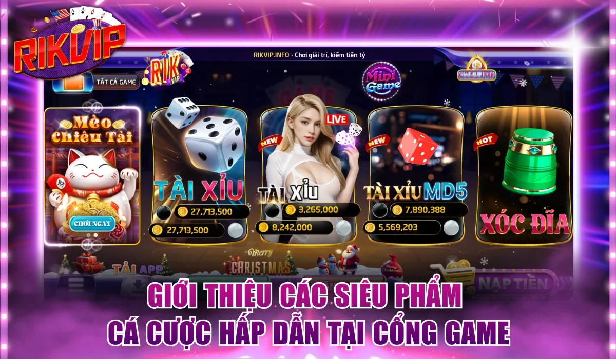Giới thiệu các siêu phẩm cá cược hấp dẫn tại cổng game