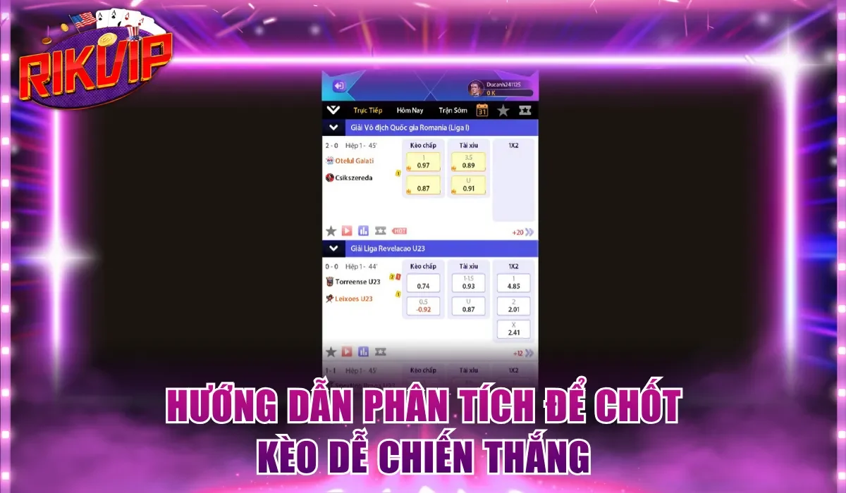 Hướng dẫn phân tích để chốt kèo dễ chiến thắng