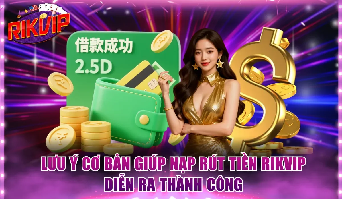 Lưu ý cơ bản giúp nạp rút tiền Rikvip diễn ra thành công