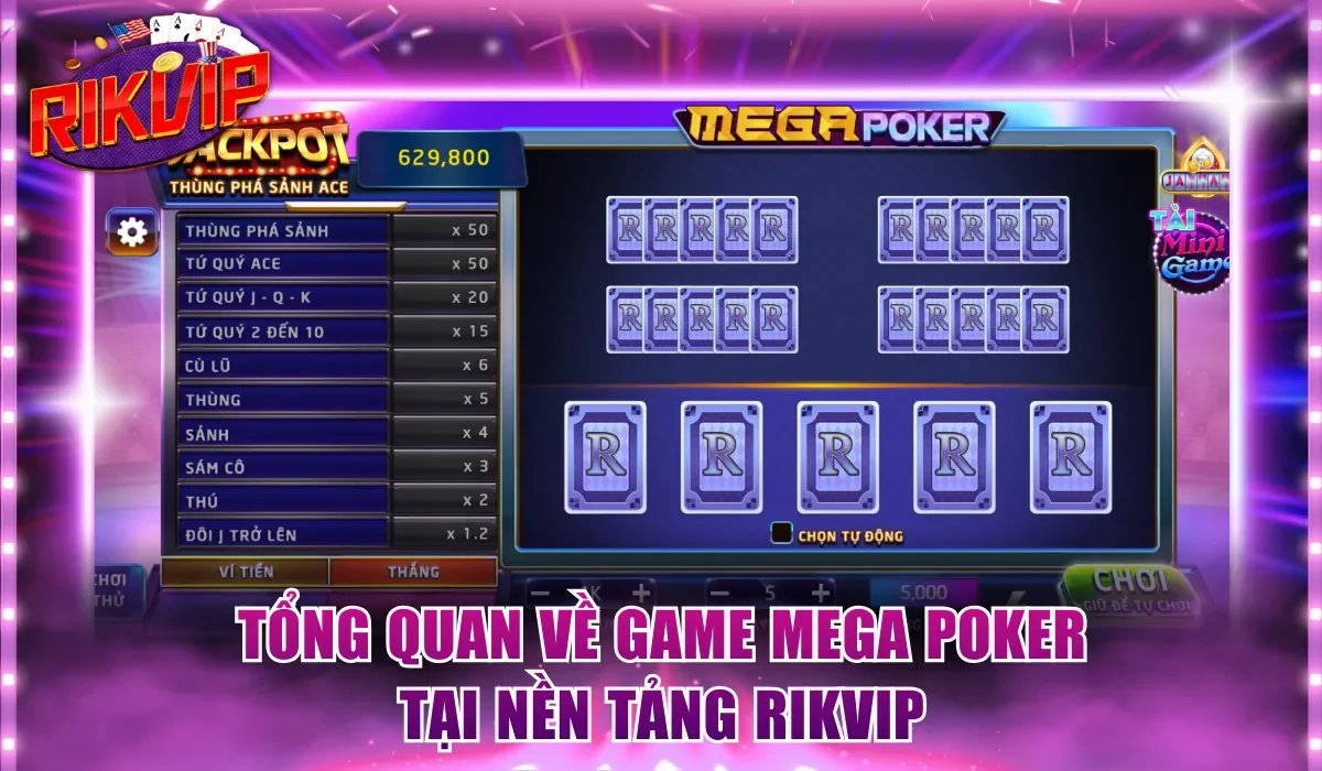 Tổng quan về game Mega Poker tại nền tảng Rikvip