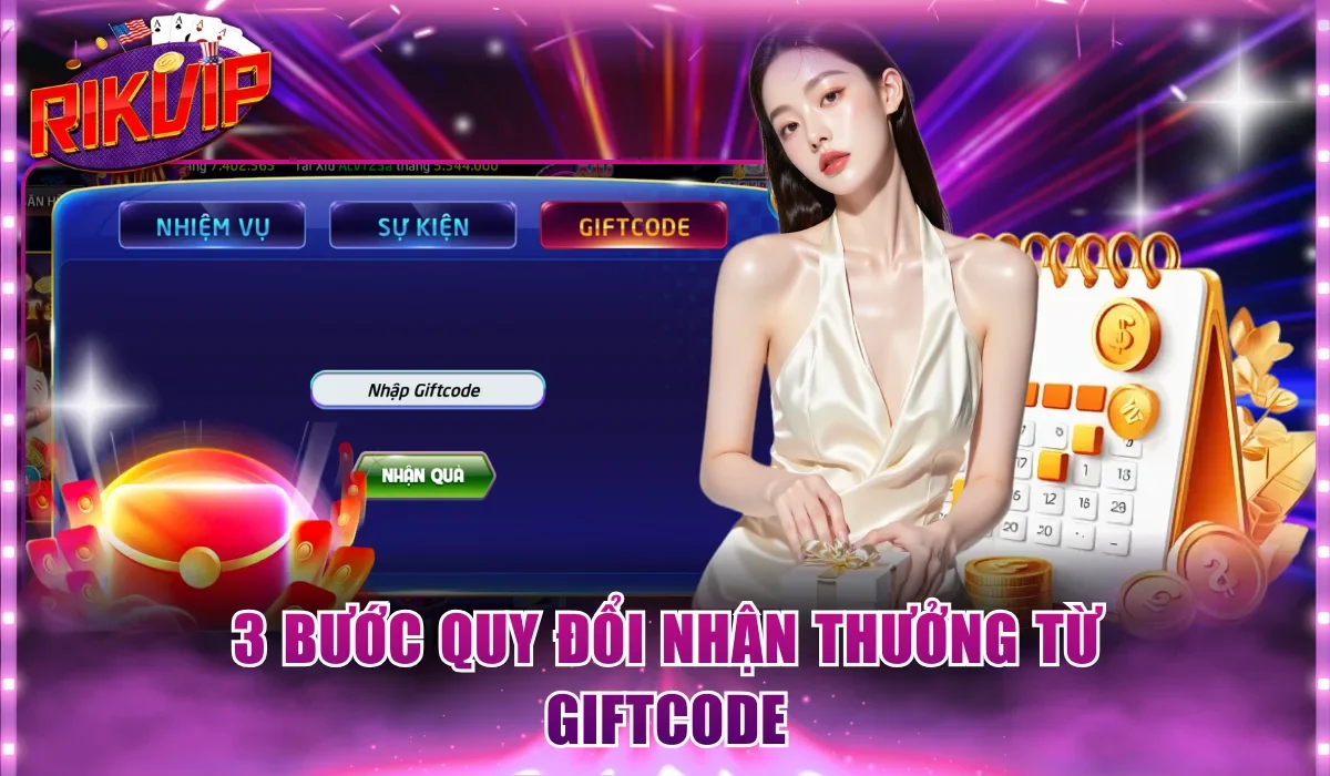 3 bước quy đổi nhận thưởng từ giftcode