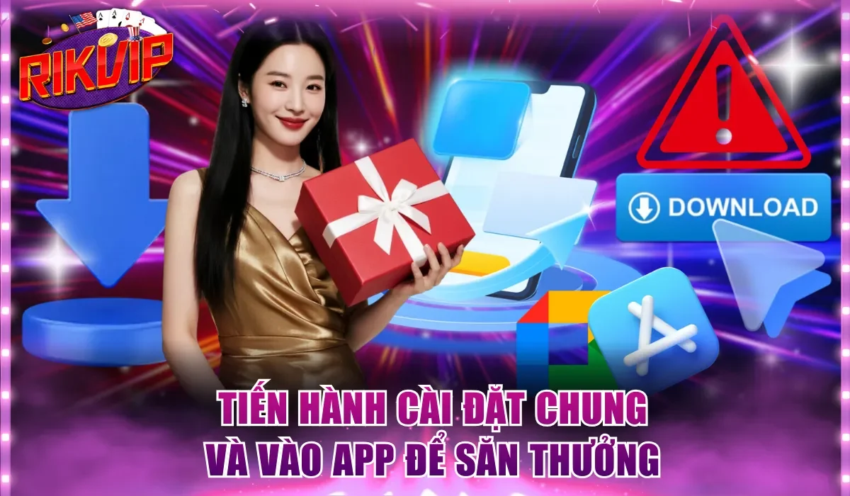 Tiến hành cài đặt chung và vào app để săn thưởng